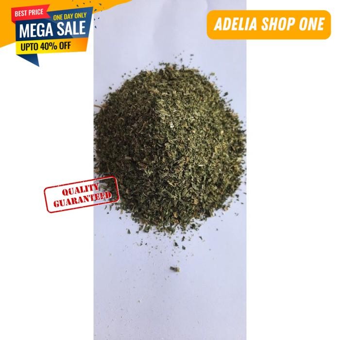 

DRIED CALERY FLAKES DAUN SELEDRI KERING DAUN SUP 250GRAM TERDEPAN!!