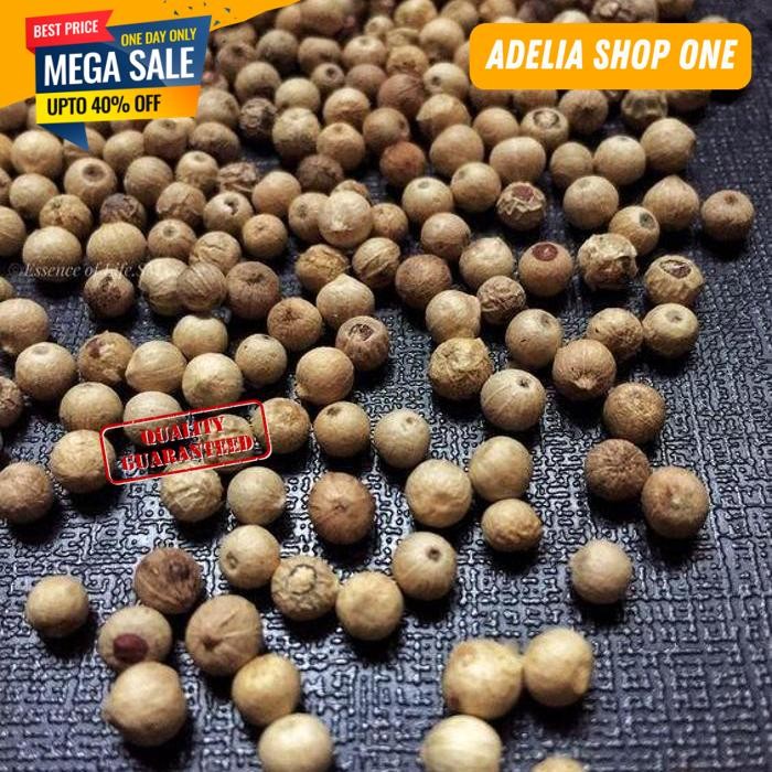 

WHOLE WHITE PEPPER MERICA BULAT PUTIH LADA PUTIH UTUH 500GRAM BEST SELLER!!!