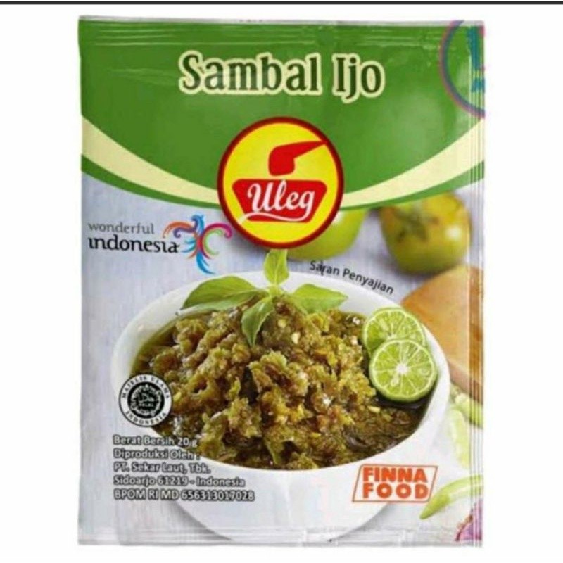 

SAMBAL ULEG IJO SACHET 20 GRAM