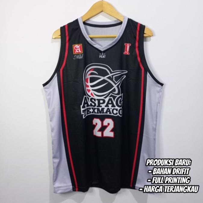 JERSEY BASKET IBL REPRO ASPAC TEXMACO #22 SUMARGO PEBASKET SOMBONG