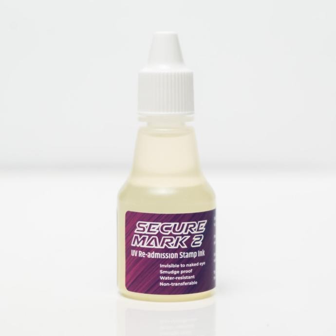 

Secure Mark 2 - Tinta Stempel UV permanen, anti air ke kulit tangan