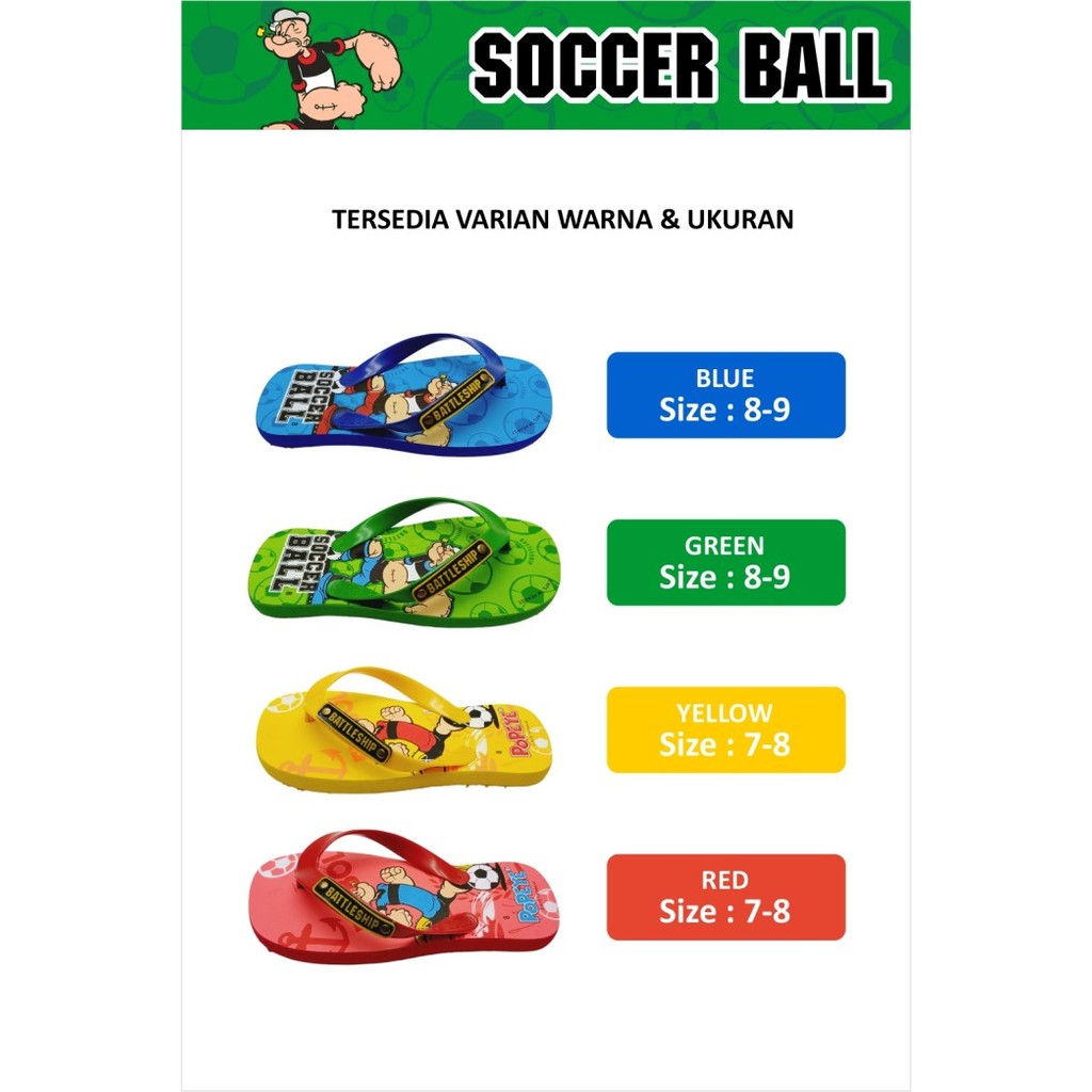 Harga Promo Sandal Anak Battleship Soccer Ball Ujk