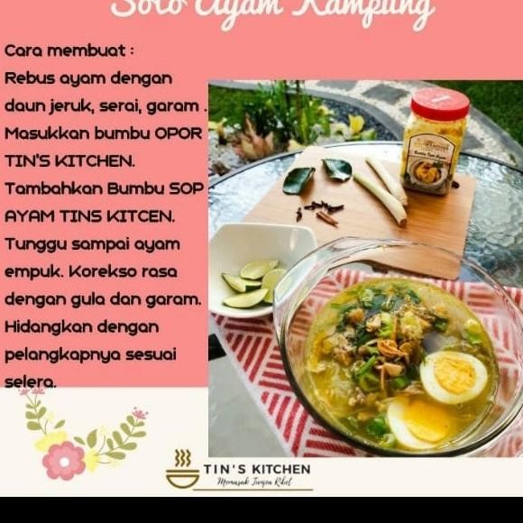 

Bumbu Opor instan Tin's Kitchen reguler 375gr, homemade, premium KGS