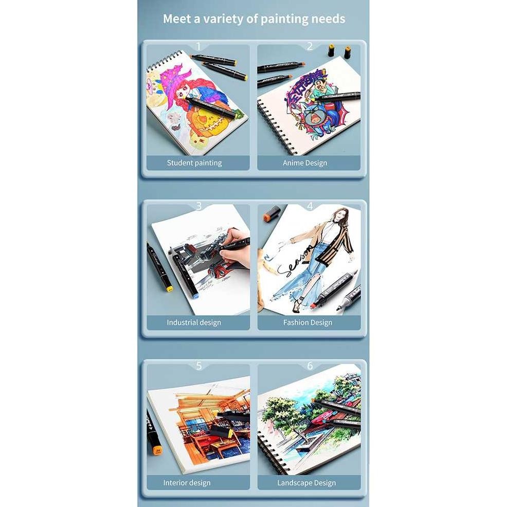 

COD Spidol Stabilo Touch Toddi 12-80 Warna Dual Side Fine Art Brush Pen Animation Marker Set Sketsa na-93