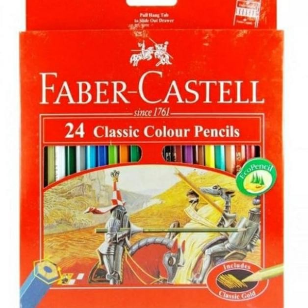 

Sil Warna Faber Castell 24 Warna Panjang Clasic