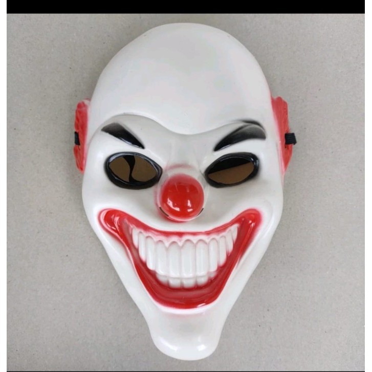 ] topeng badut seram halloween scary clown mask