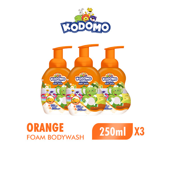 Kodomo Shower Orange Botol 250 ml x3