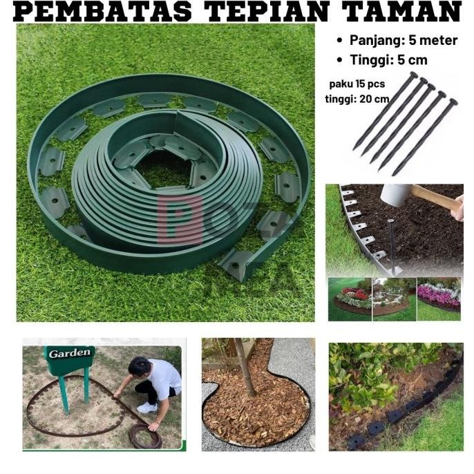 

BEBAS ONGKIR - Pembatas tepian rumput | Pembatas taman panjang 5 meter Premium