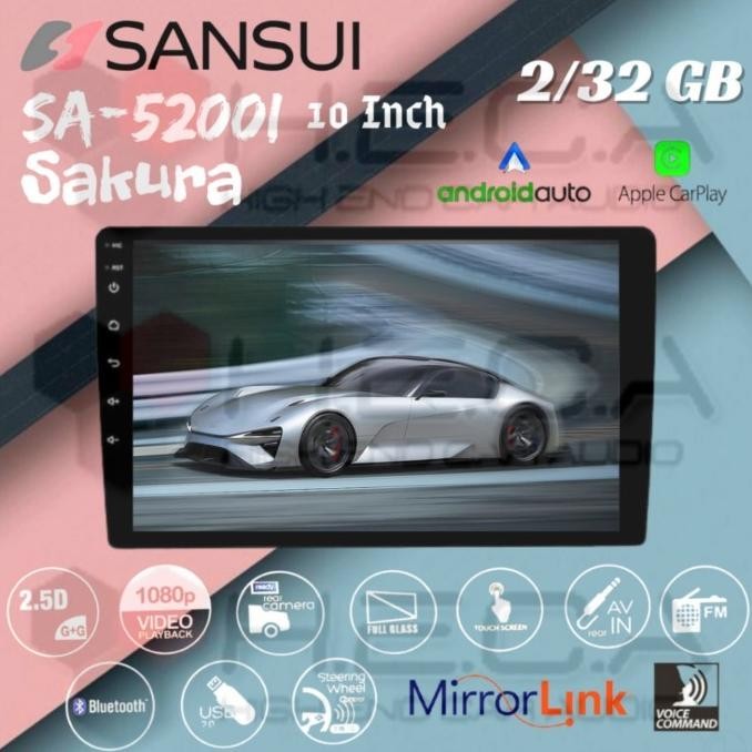 Dijual Sansui Sakura 2/32 Gb Android 10" Inch Sa-5200I Head Unit