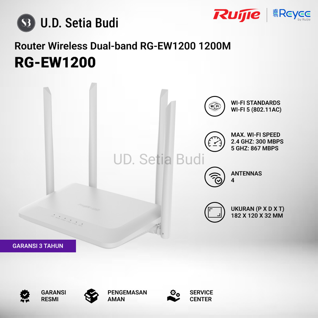 Ruijie Reyee RG-EW1200 Router Wireless Dual-band RG-EW1200 1200M