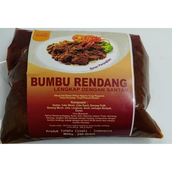 

Lhiu Bumbu Rendang Instan Lengkap Dengan Santan Untuk Daing 500Gr