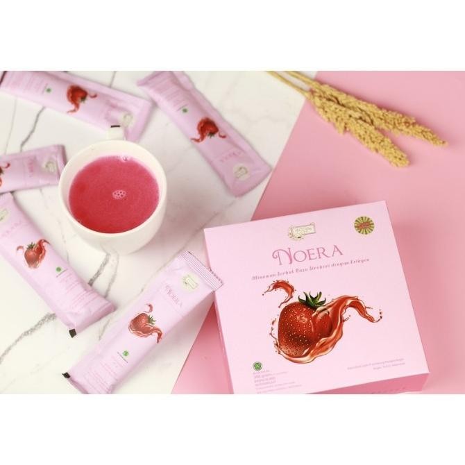 Noera Collagen Drink Minuman Kolagen Strawberry Original BPOM Colagen