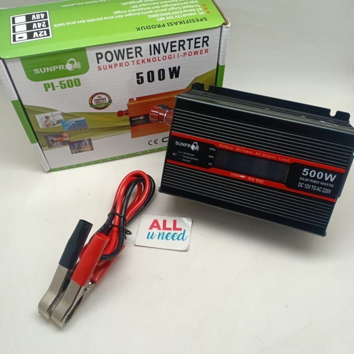 Promo Power Inverter Sunpro Pi-500 Watt - Inverter Sunpro Pi500 Watt