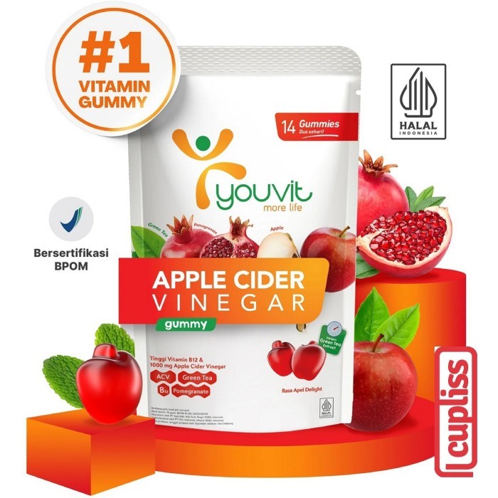 

YOUVIT Multivitamin Gummy Apple Cider Vinegar 14 Days