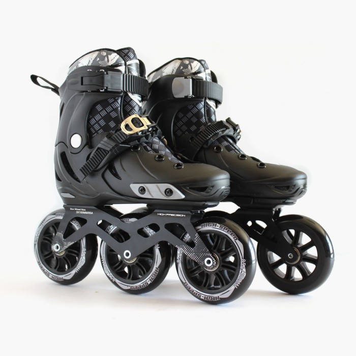inline skate SPEED Sepatu roda 3x100mm three wheels adjustable 37-40