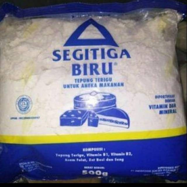 

TEPUNG TERIGU SEGITIGA BIRU 500 gram 1 dus GRAB OR GOJEK ONLY