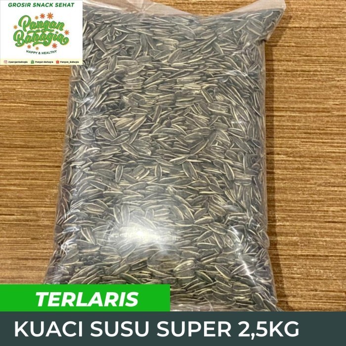 

Kwaci Kuaci Bunga Matahari Super Curah rasa Susu 2.5kg