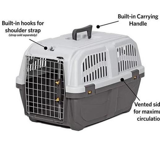 Pet Cargo Carrier Travel High Qlity Skudo 3 Hewan Anjing Kucing