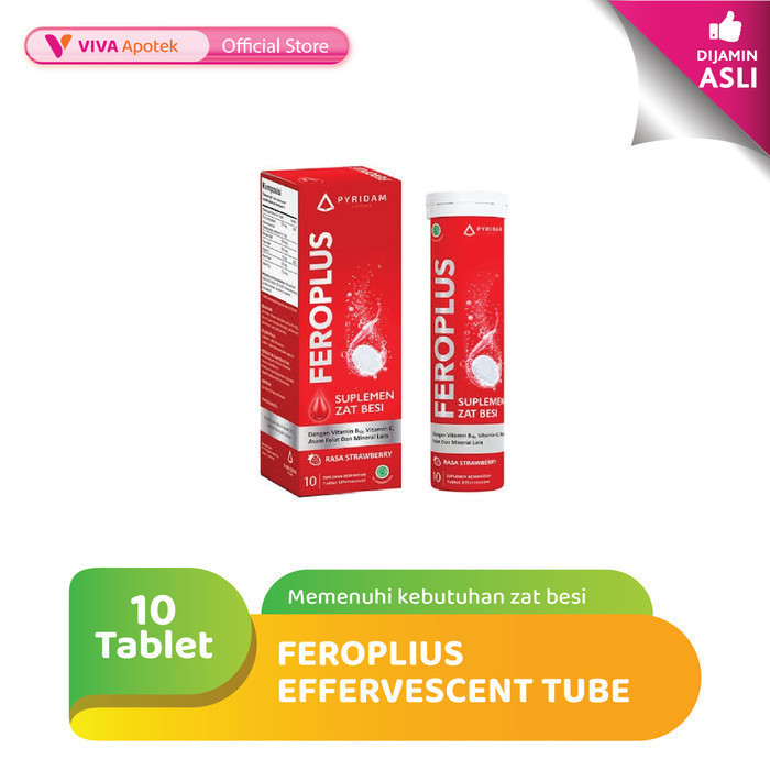 Feroplus Effervescent Tube Memenuhi Kebutuhan Zat Besi (10 Tablet)