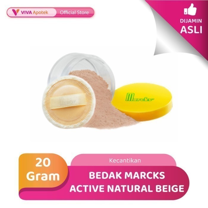 Bedak Marcks Active Natural Beige Bedak Tabur (20 Gram)