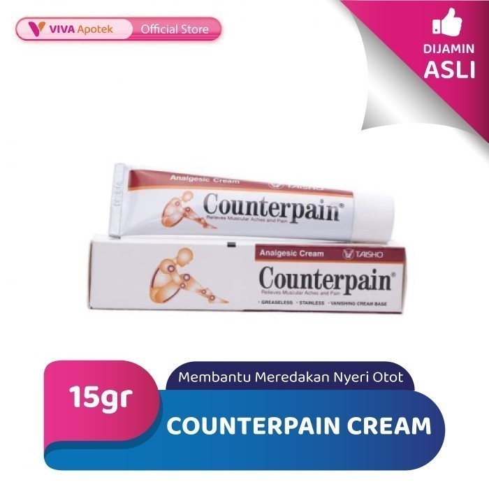 Counterpain Cream untuk Meredakan Nyeri Otot (15 Gram)