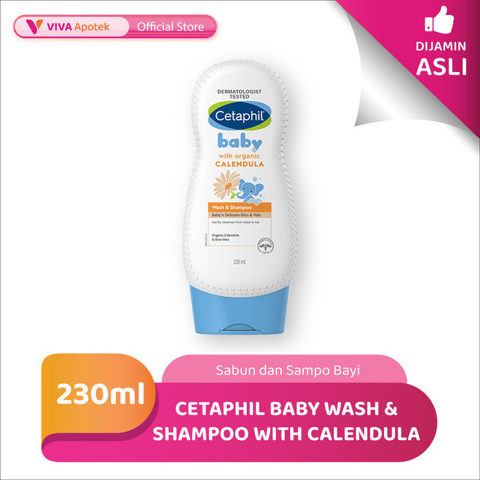 Cetaphil Baby Wash & Shampoo With Calendula (230 ml)