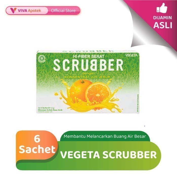 

Vegeta Scrubber Membantu Melancarkan Buang Air Besar (6 Sachet)