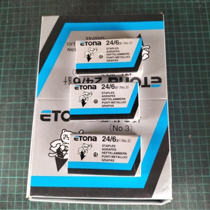 

Isi Staples Etona No.3 (24/6) Isi Refill Staples Hd-50 Harga Per Box