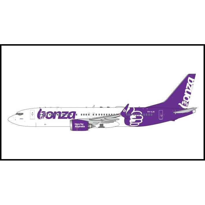 Gemini Jets Gjbnz2202 1:400 Bonza Boeing 737 Max 8