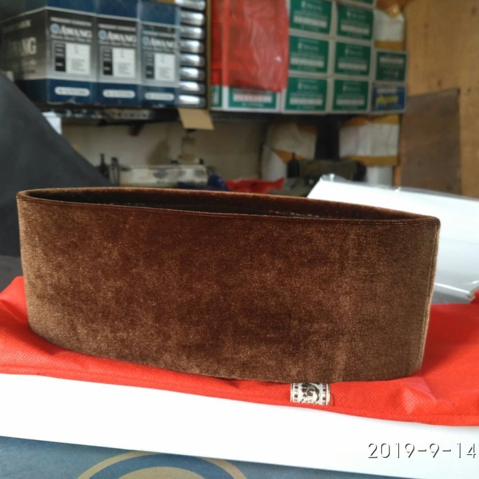 Peci Songkok Bludru Coklat Size 3-10