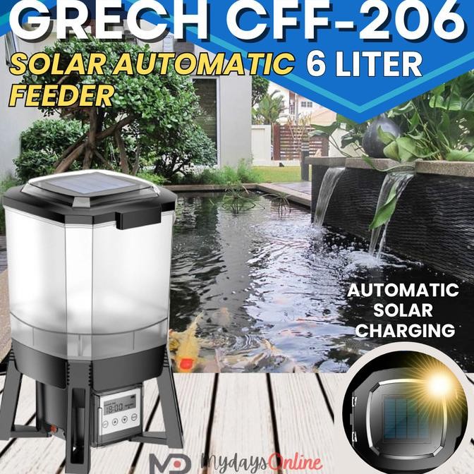 SUNSUN GRECH CFF 206 6L AUTOFEEDER SOLAR POWER TECHNOLOGY