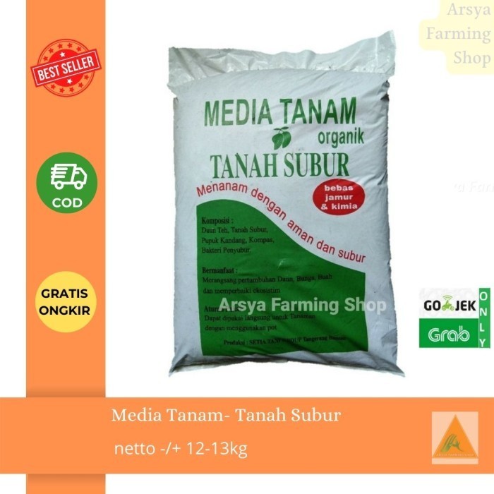 KHUSUS CARGO MEDIA TANAM ORGANIK TANAH SUBUR - 1 KARUNG - HIJAU