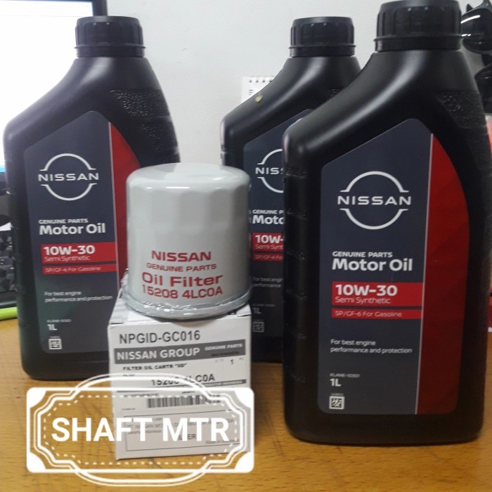 PAKET OLI MESIN ASLI NISSAN DATSUN + SARINGAN OLI