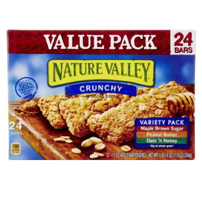

Nature Valley Crunchy Variety Pack Granola Bars 504G