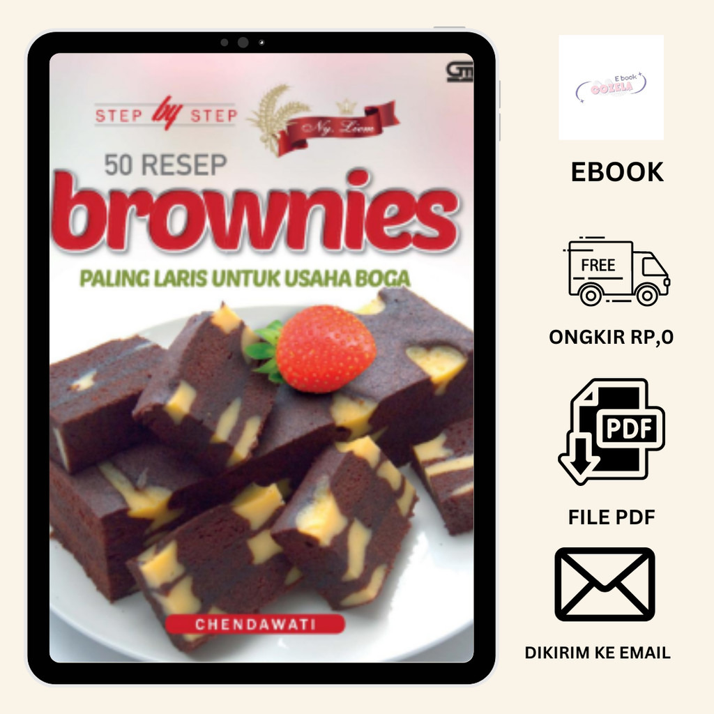 

1396. Step by Step 50 Resep Brownies Paling Laris untuk usaha boga