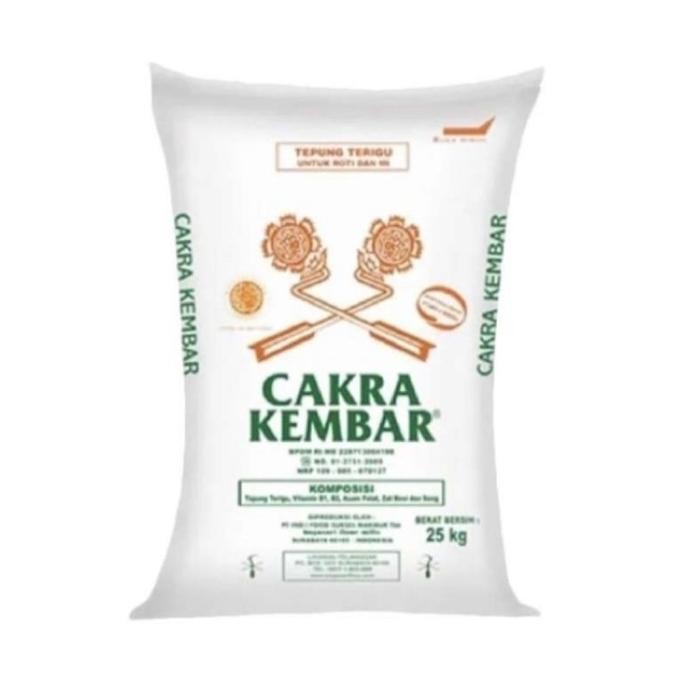 

TEPUNG TERIGU CAKRA KEMBAR 25 KG. GOJEK OR GRAB ONLY