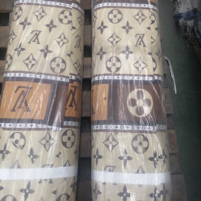 PER ROLL KAIN KATUN MIKROTEX motif LV UNTUK SPREI