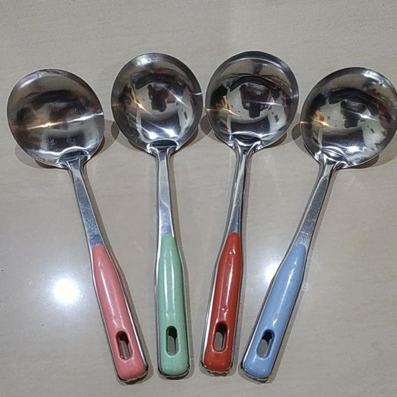 Sendok sayur stainless/Irus Sayur stainless warna pastel/Irus kls