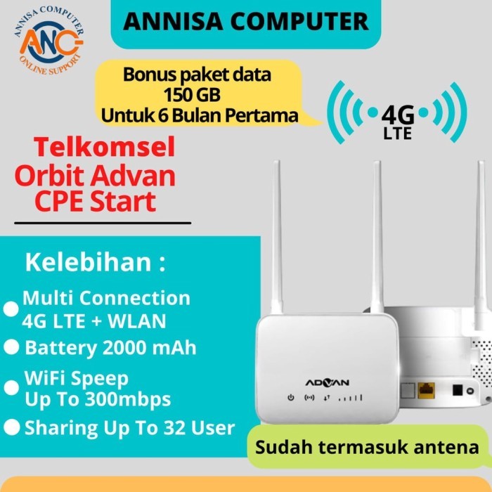 Ready.. ADVANCE CPE Start Router Modem Wifi Portable 4G LTE WLAN