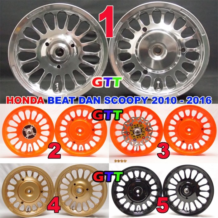 VELG RACING VND ROULLETE RING 12 HONDA BEAT, SCOOPY, VARIO110, SPACY