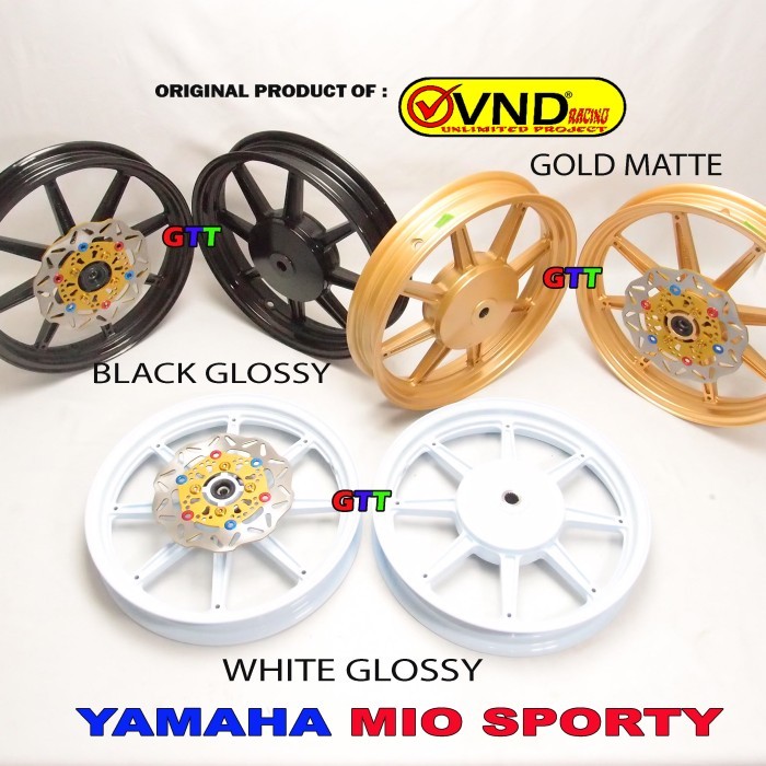 VELG VND PALANG 8 CRYPTO MATIC YAMAHA MIO SPORTY SMILE, SOUL KARBU