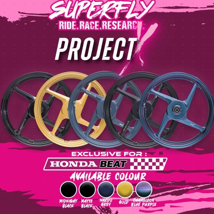 Velg racing x superfly Beat Karbu/fi