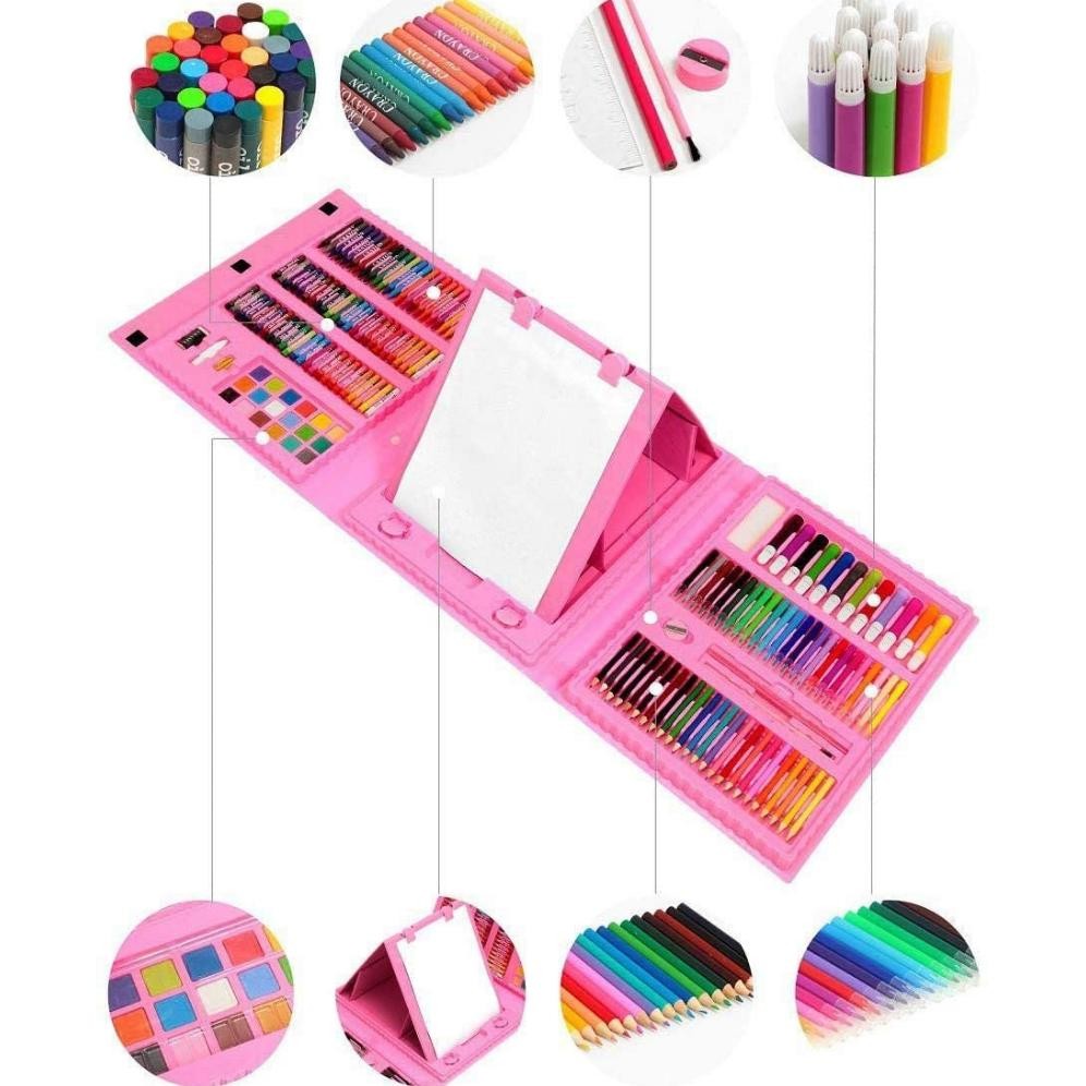 

Ryu-56 Alat Lukis Set 208Pcs Crayon Oil Paste Pensil Warna Pensil Warna Cair Anak Mewarnai