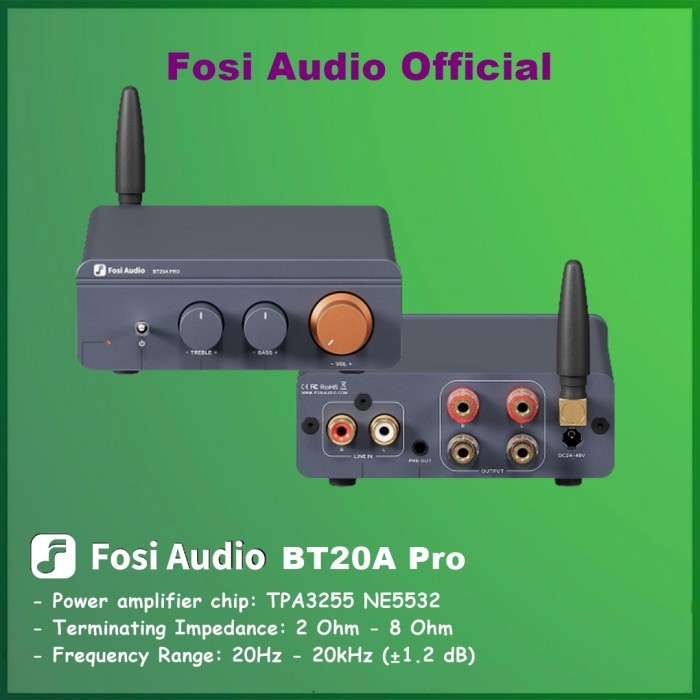 Fosi Audio BT20A Pro BT 20A BT20 TPA3255 Bluetooth Audio Amplifier