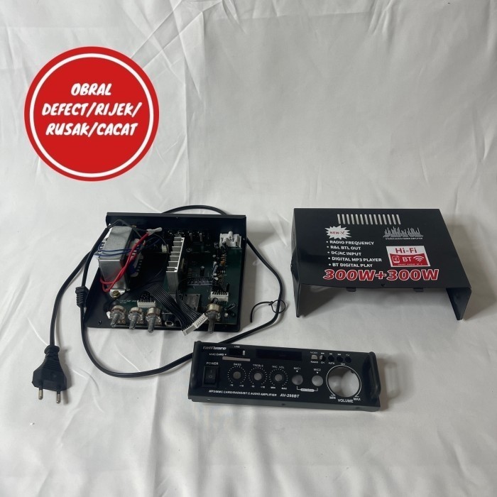 Bluetooth EQ Audio Amplifier Home Theater FM 600W - BT-298A