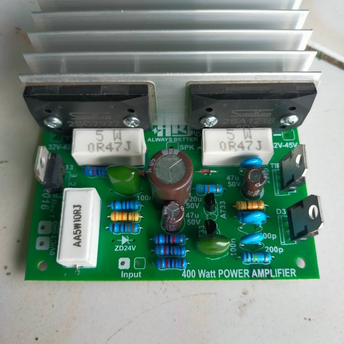 Kit Power Amplifier 400 Watt Mono + Sanken 5dy