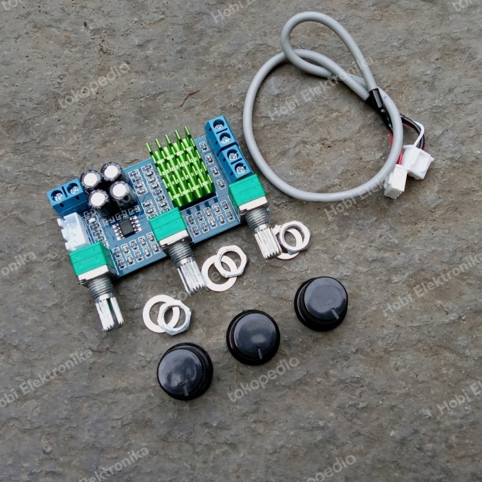 Stereo Digital Audio Amplifier TPA3116D2 2x80W dengan Tone Control