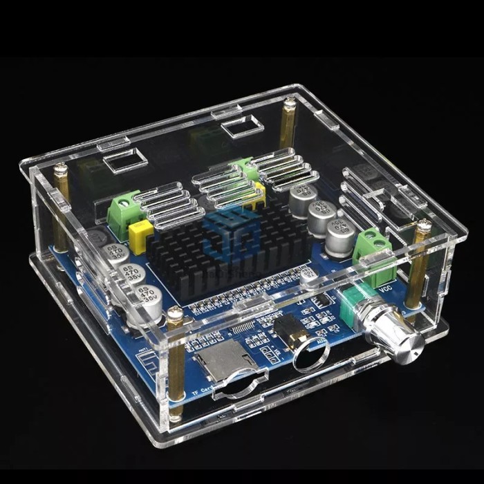 TDA7498 Class D Power Amplifier Bluetooth 5.0 Plus Box Casing Acrylic