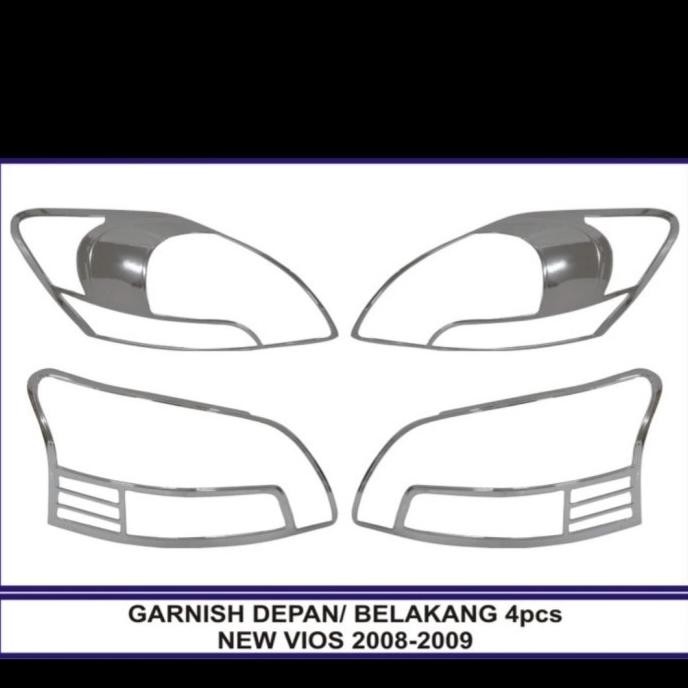 Garnish Garnis Lampu Depan Belakang New Vios Gen 2 2008 - 2012  Ready
