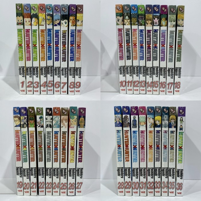 Hunter x Hunter Set vol 1-36 Yoshihiro Togashi Viz Komik English Manga